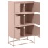 Aparador de acero rosa 68,5x38,5x123,5