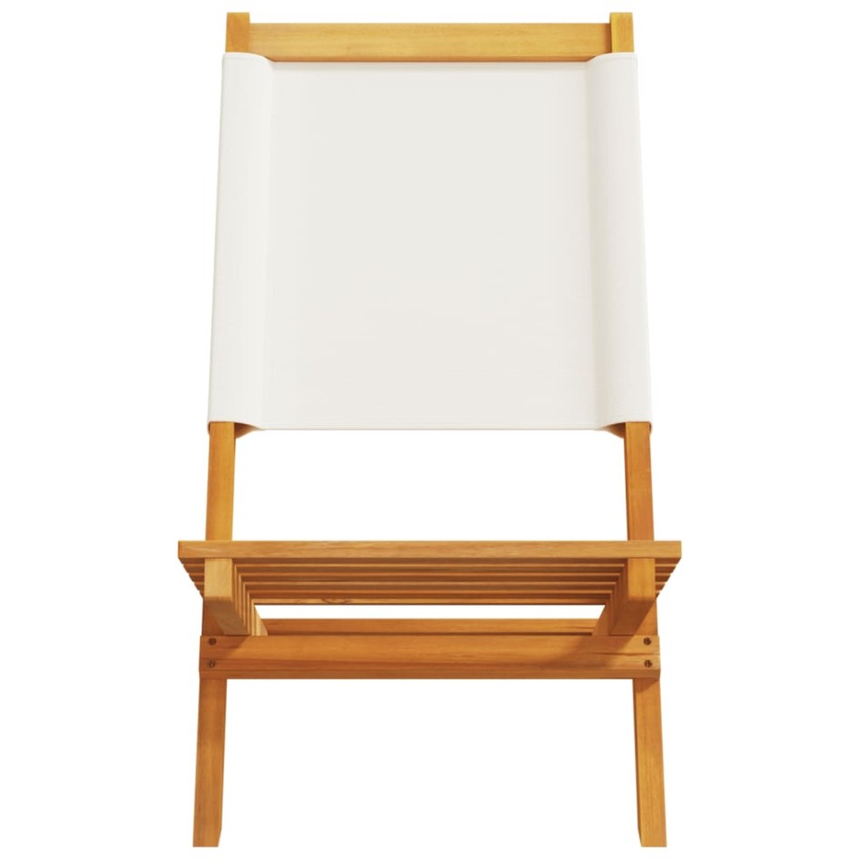 Sillas jardín plegables 6 uds tela madera maciza y tela