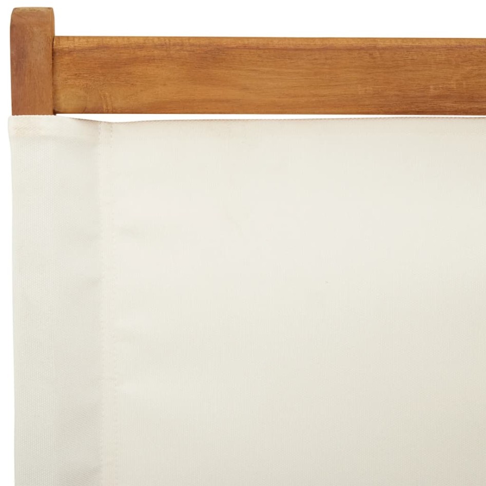 Sillas jardín plegables 6 uds tela madera maciza y tela