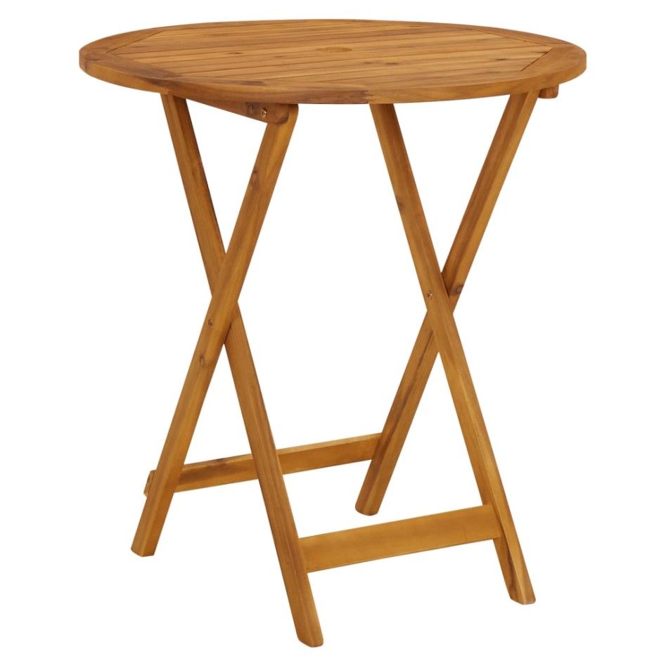 Juego de bistro de 3 piezas tela y madera maciza azul y