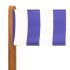 Juego de bistro de 3 piezas tela y madera maciza azul y