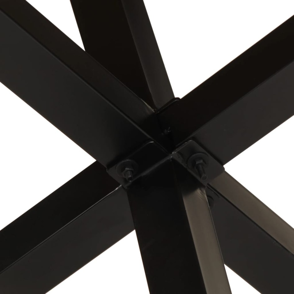 Mesa de comedor madera maciza de mango sin tratar Ø110x75