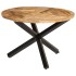 Mesa de comedor madera maciza de mango sin tratar Ø110x75