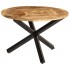 Mesa de comedor madera maciza de mango sin tratar Ø110x75