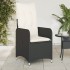 Sillones reclinable jardín cojines 2 uds ratán sintético