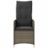 Sillones reclinable jardín y cojines 2 uds ratán sintético