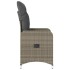 Sillones reclinable jardín y cojines 2 uds ratán sintético