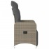 Sillones reclinable jardín y cojines 2 uds ratán sintético