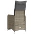 Sillones reclinable jardín y cojines 2 uds ratán sintético