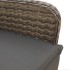 Sillones reclinable jardín y cojines 2 uds ratán sintético