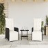 Sillones reclinable jardín cojines 2 uds ratán sintético