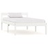 Estructura de cama de madera maciza de pino blanco 100x200