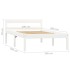 Estructura de cama de madera maciza de pino blanco 100x200