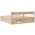 Estructura de cama sin colchón madera maciza de pino 180x200
