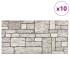 Paneles de pared 3D diseño de ladrillo 10 uds EPS