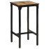 Mesa de bar madera maciza de mango rugoso 60x55x107