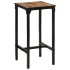 Mesa de bar madera maciza de mango rugoso 60x55x107