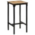 Mesa de bar madera maciza de mango rugoso 60x55x107