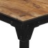 Mesa de bar madera maciza de mango rugoso 60x55x107