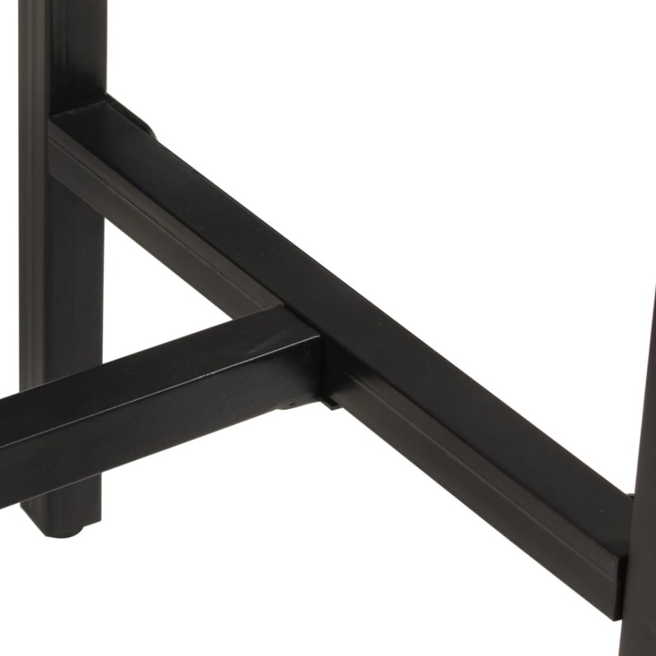 Mesa de bar madera maciza de mango rugoso 60x55x107