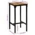 Mesa de bar madera maciza de mango rugoso 60x55x107