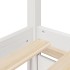 Cama con cajones y colchón madera maciza pino blanco 140x190