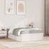 Cama con colchón madera maciza de pino blanco 140x190