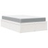 Cama con colchón madera maciza de pino blanco 140x190