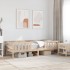 Estructura de cama sin colchón madera maciza de pino 90x190