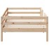 Estructura de cama sin colchón madera maciza de pino 90x190