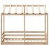 Cama para niños con techo madera maciza de pino 80x160