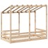 Cama para niños con techo madera maciza de pino 80x160