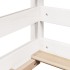 Cama infantil con techo madera maciza pino blanco 75x190