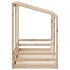 Cama infantil con techo madera maciza pino blanca 80x200