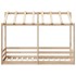 Cama infantil con techo madera maciza pino 90x190