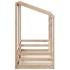 Cama infantil con techo madera maciza pino 90x190