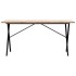 Mesa de comedor marco X madera maciza pino acero 140x80x75,5
