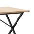 Mesa de comedor marco X madera maciza pino acero 180x90x75,5