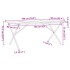 Mesa de comedor marco X madera maciza pino acero 180x90x75,5