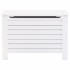Caja de almacenaje y tapa RANA madera maciza blanca