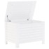 Caja de almacenaje y tapa RANA madera maciza blanca
