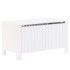 Caja de almacenaje y tapa RANA madera maciza blanca