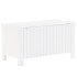 Caja de almacenaje y tapa RANA madera maciza blanca
