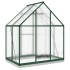 Invernadero con marco base aluminio verde 169x114x202
