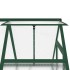 Invernadero con marco base aluminio verde 169x114x202