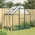 Invernadero con marco base aluminio verde 169x169x202
