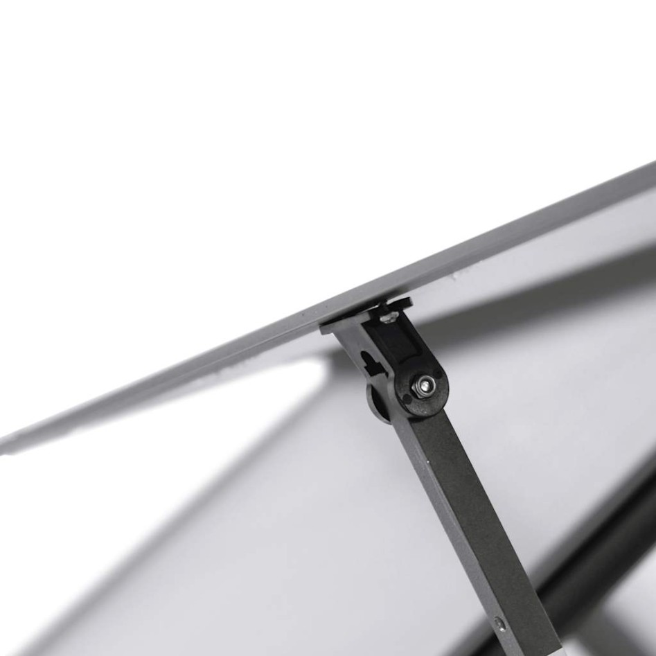 Invernadero con marco base aluminio antracita 169x169x195