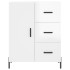 Aparador de madera contrachapada blanco brillante 69,5x34x90