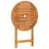 Juego de bistro de 3 piezas ratán PE y madera maciza