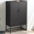 Aparador de acero negro 68x39x111,5